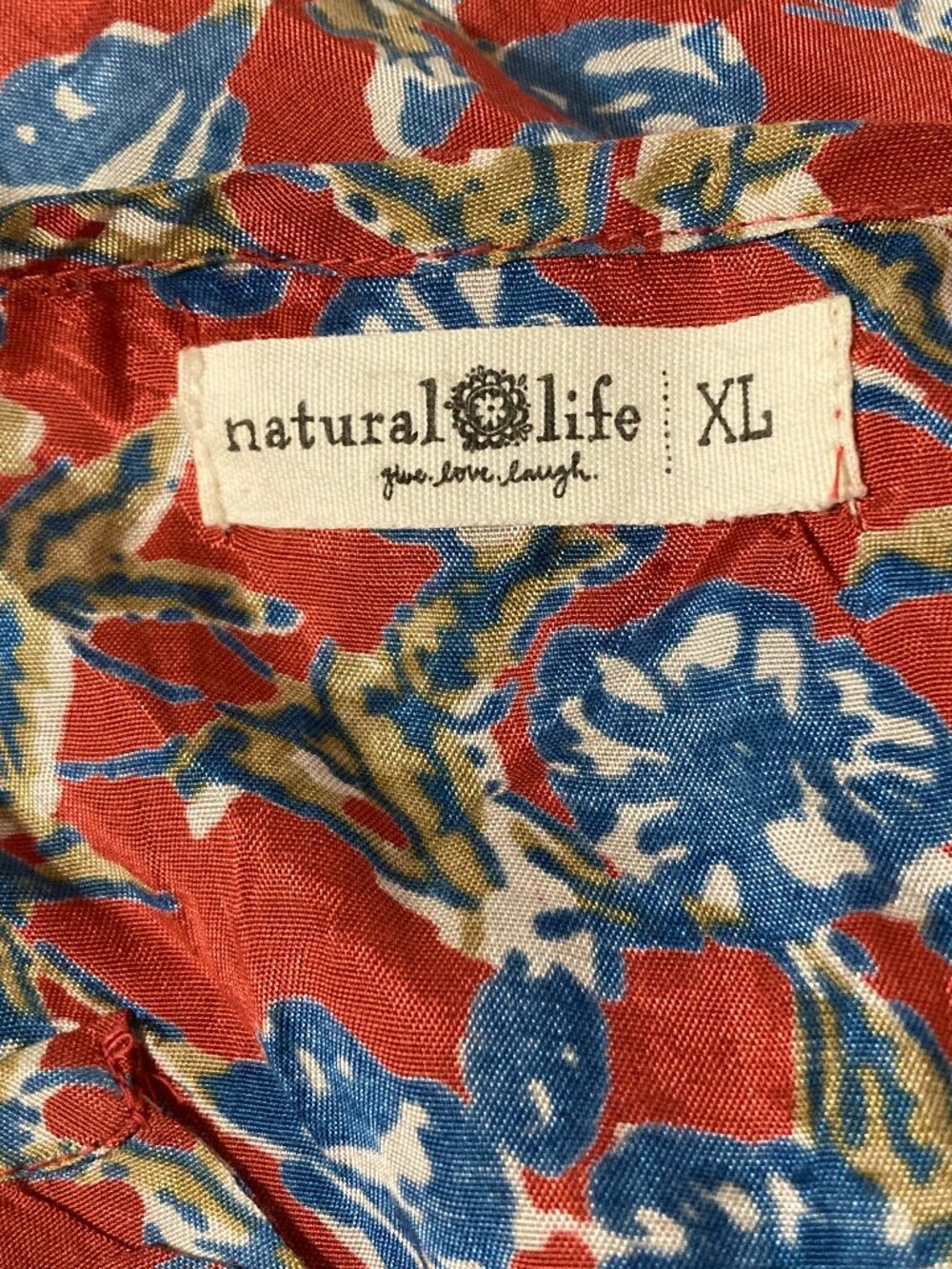 Natural Life V-Neck Floral Maxi Dress with Pockets Size XL - Picture 5 of 6